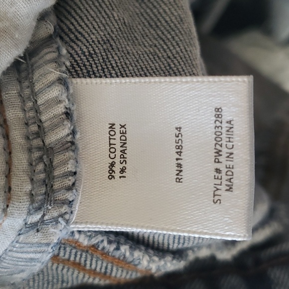 High-Rise Straight Jeans Button-fly Stretch 33W - Picture 7 of 8